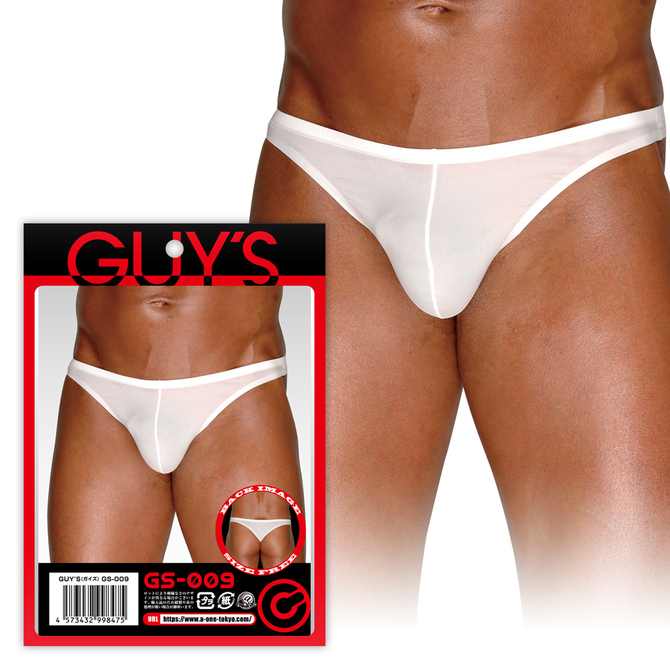 A-ONE GUYS GS-009 Pure White See-Thru Short- Adult Loving