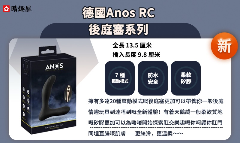 德國Anos RC後庭塞系列