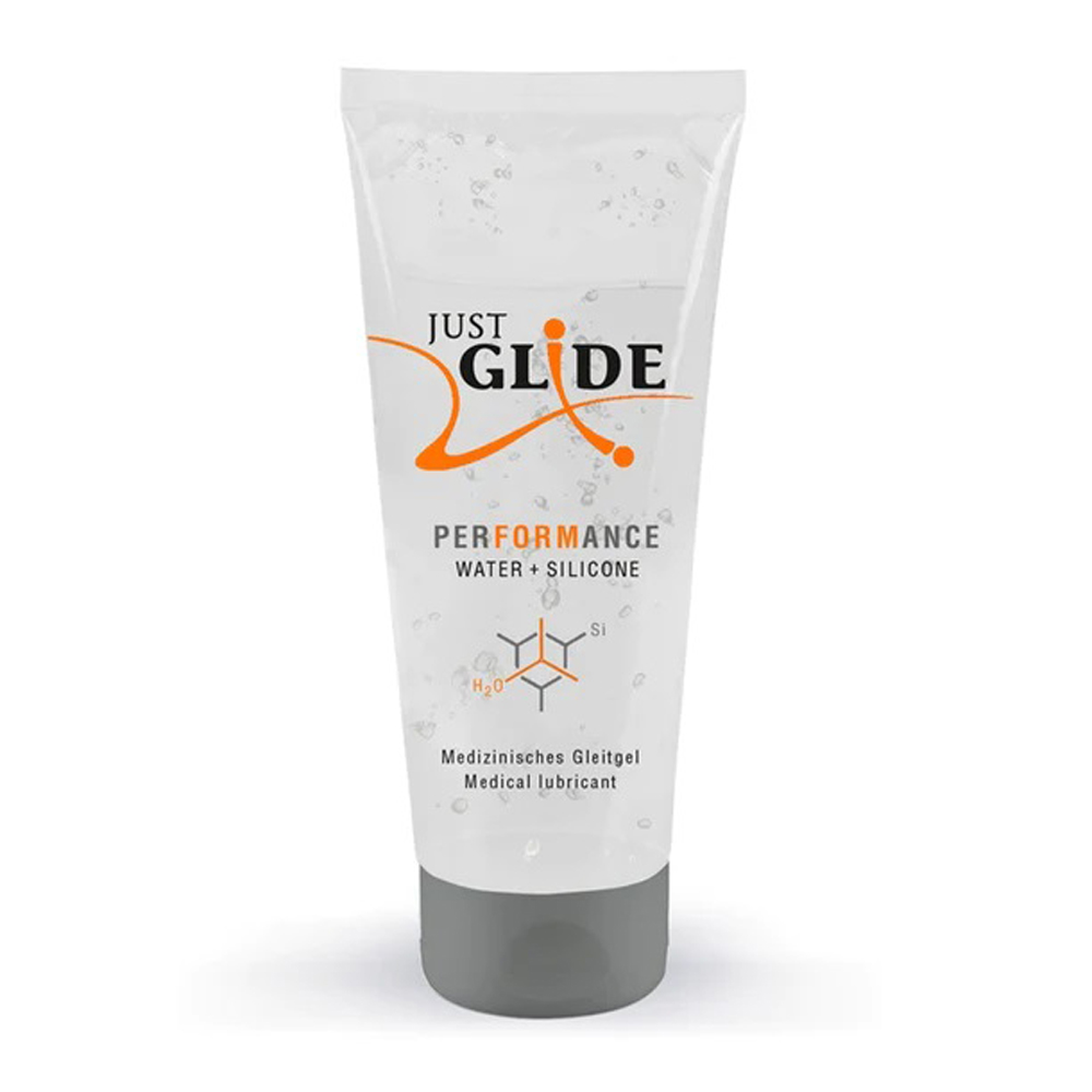 Just Glide Performance Hybrid Water & Silicone Lubricant 200ml - Adult Loving