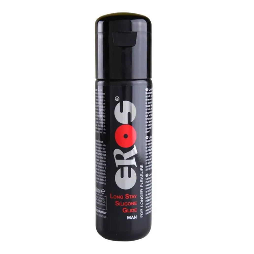 Eros Long Stay Silicone Glide Lubricant 100ml - Adult Loving