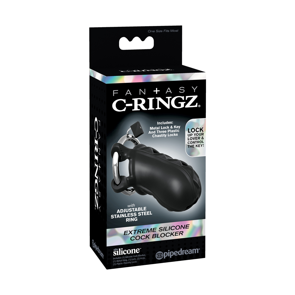 adult loving｜Pipedream C-Ringz Extreme Silicone Cock Blocker