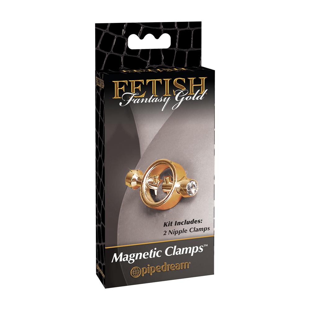 adult loving｜Pipedream Fantasy Gold Magnetic Nipple Clamps