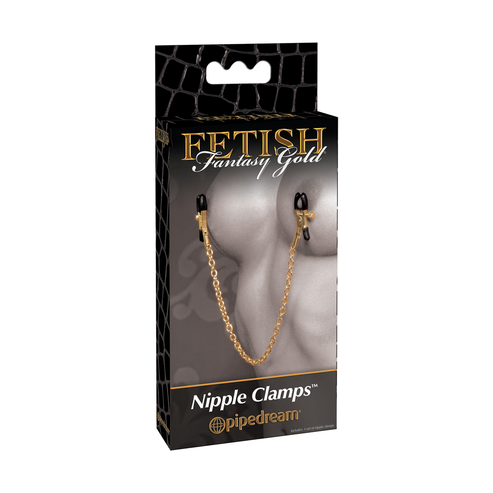 adult loving｜Pipedream Fantasy Gold Nipple Clamps