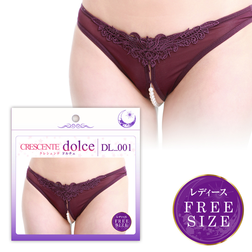 晴趣屋｜性感 Crescente Dolce DL-001 紫色珍珠內褲