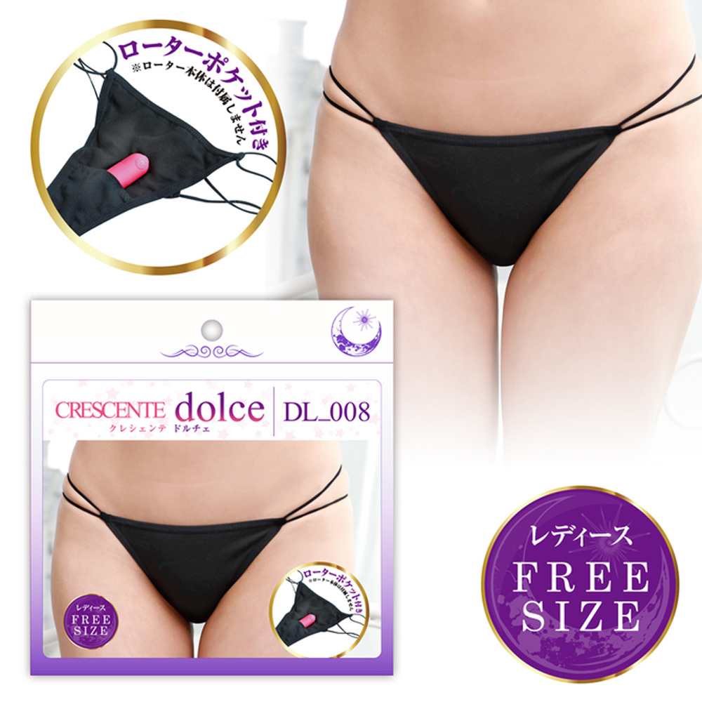 Crescente Dolce 008 Sexy Lace Black Thong
