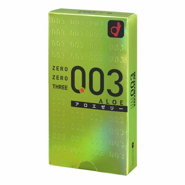 Okamoto 003 Aloe Jelly Condoms 10pcs - Adult Loving