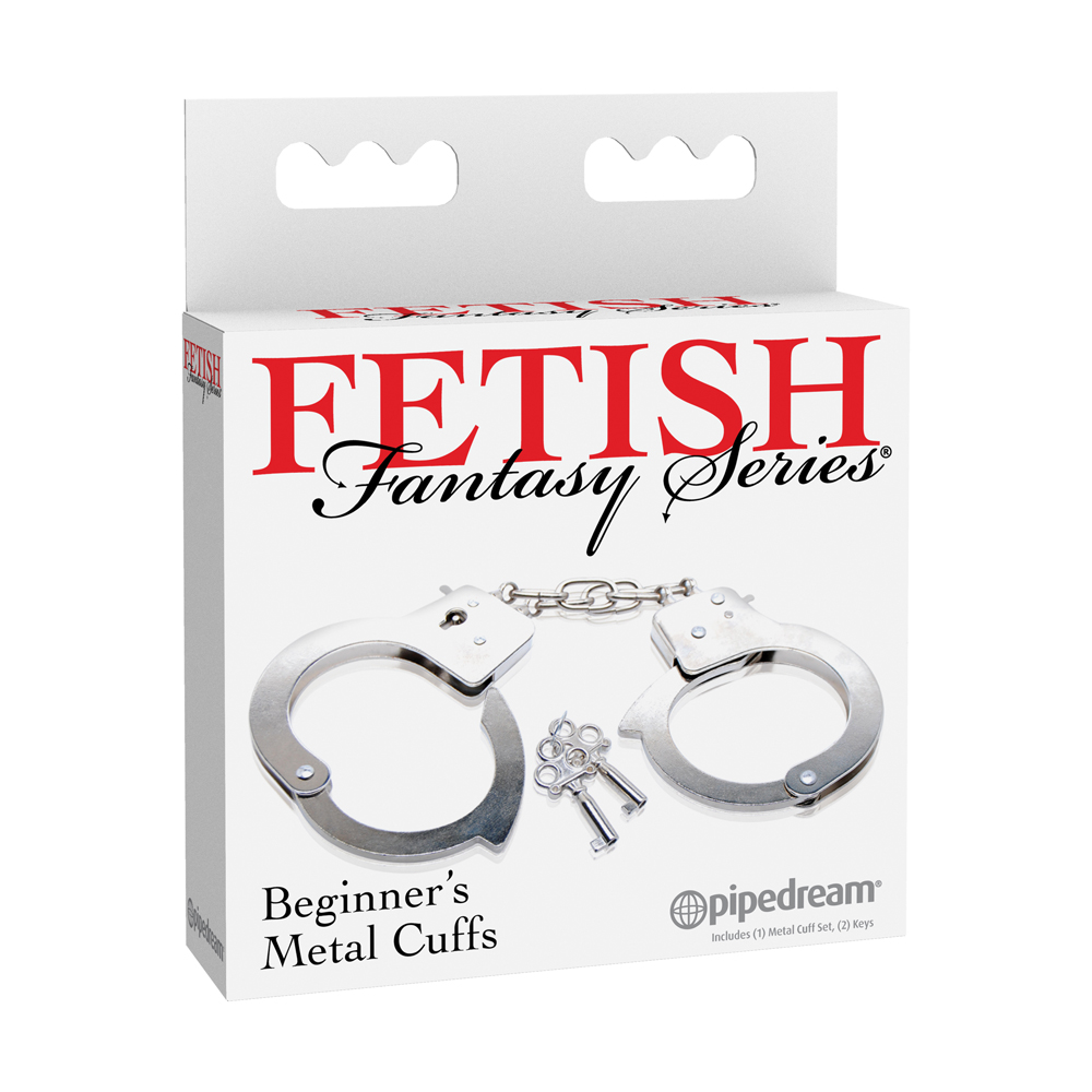 adultloving｜Fetish Fantasy Series Beginners Metal Cuffs - Silver