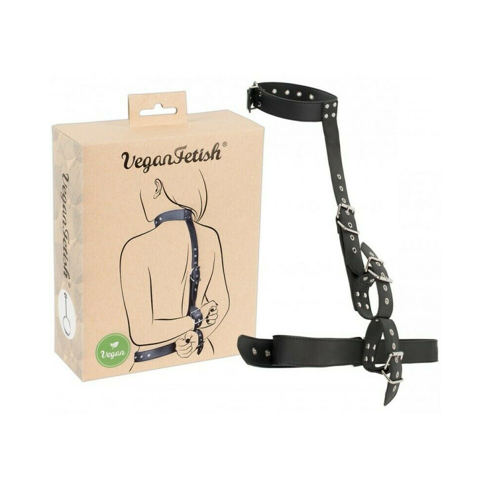 adult loving hk｜Vegan Fetish SM Neck Restraint with Handcuffs