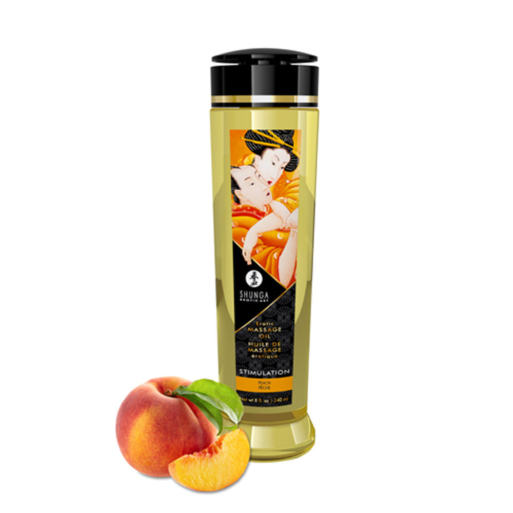 adult loving｜Shunga Erotic Massage Oil - Stimulation Peach - 240ml