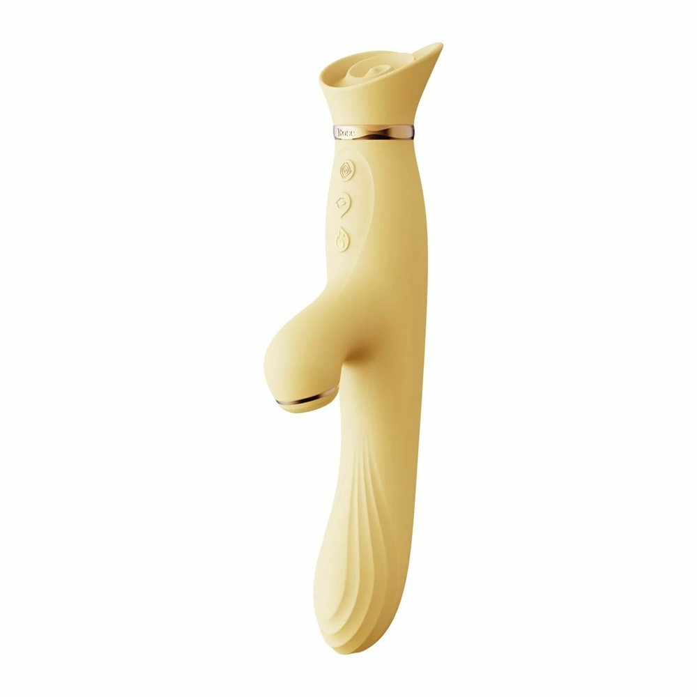 adult loving｜Zalo Rose Rabbit Vibrator Lemon Yellow