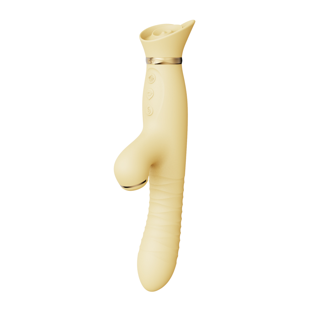 adult loving｜Zalo Rose Thruster Vibrator Lemon Yellow