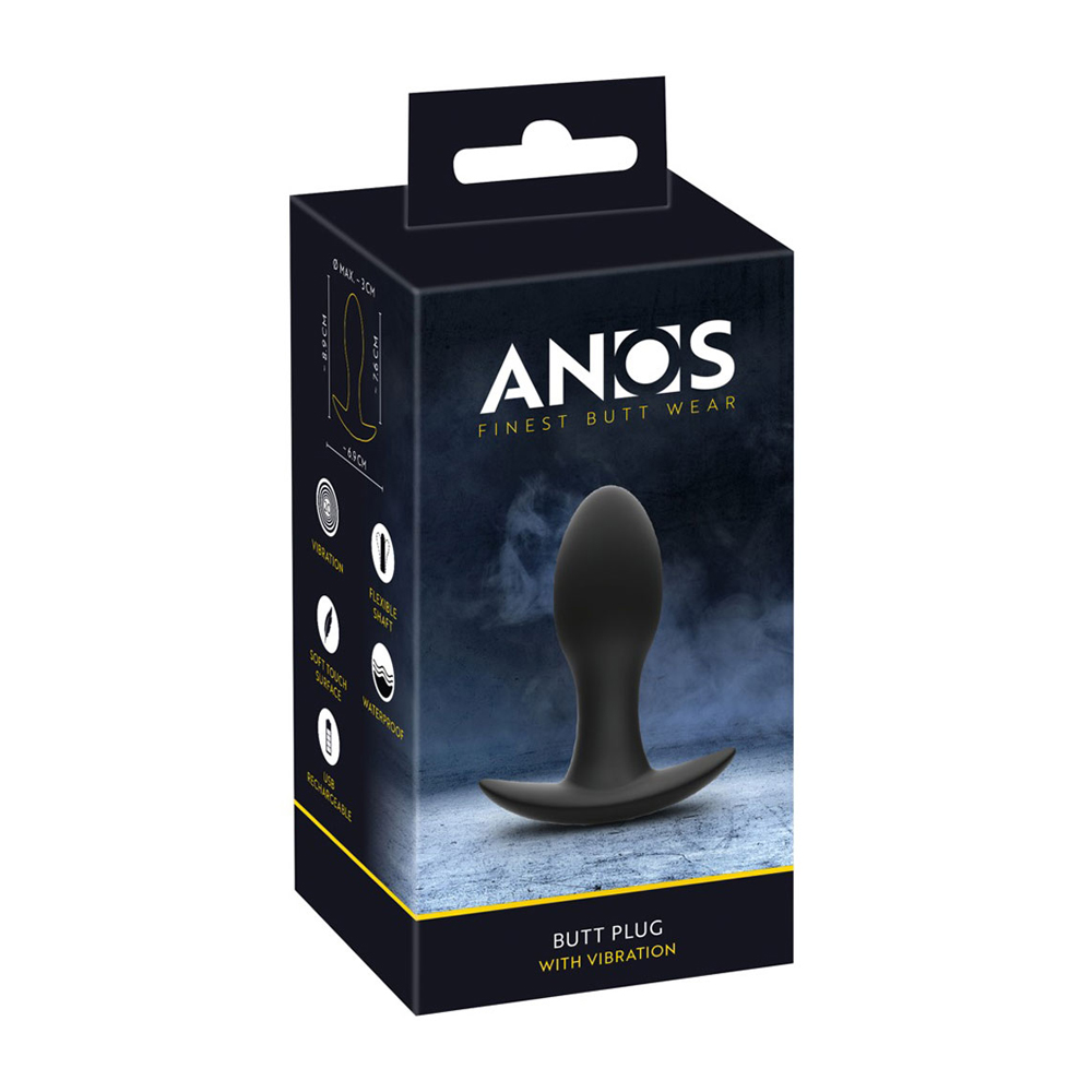 Anos Butt Plug with Vibration - Adult Loving