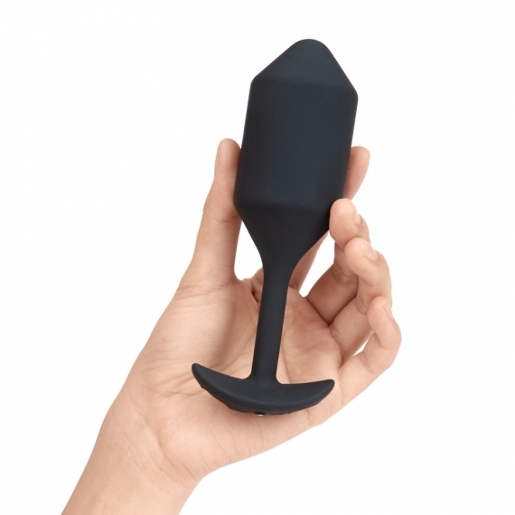 adult loving｜b-vibe vibrating snug plug - large XL Black