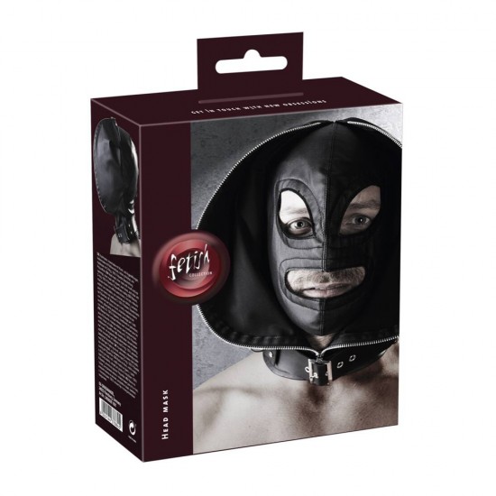 Fetish Head Mask Double Layer with Zipper