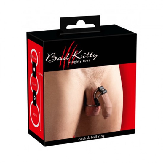 Bad Kitty Metal Cock Ring Set of 3 Bad Kitty Metal Cock Ring Set of 3