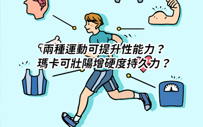 兩種運動可提升性能力？瑪卡可壯陽增硬度持久力？一文講解！