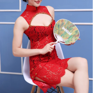 性感透明蕾絲古典旗袍 性感透明蕾絲古典旗袍