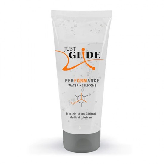 Just Glide Performance Hybrid Water and Silicone Lubricant 200ml