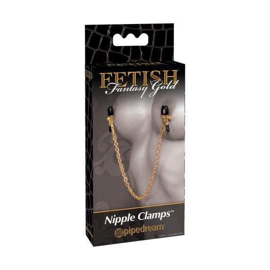 Pipedream Fantasy Gold Nipple Clamps Pipedream Fantasy Gold Nipple Clamps