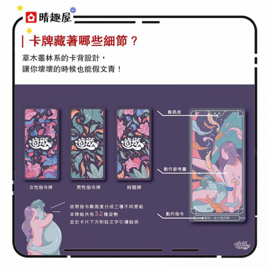 Ginro 情樂創意 微床遊 遊慾 紙牌遊戲 前戲篇 全套款