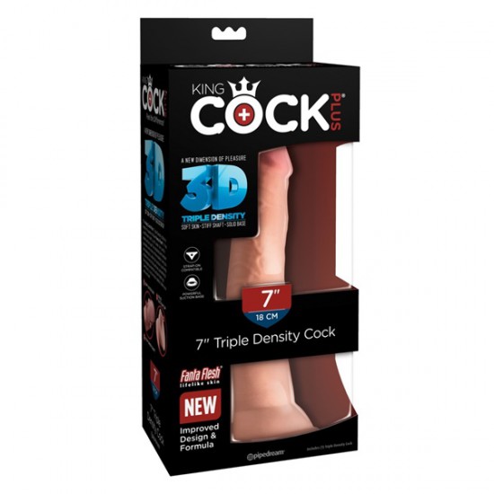 King Cock Plus 7 Inches Triple Density Cock King Cock Plus 7 Inches Triple Density Cock