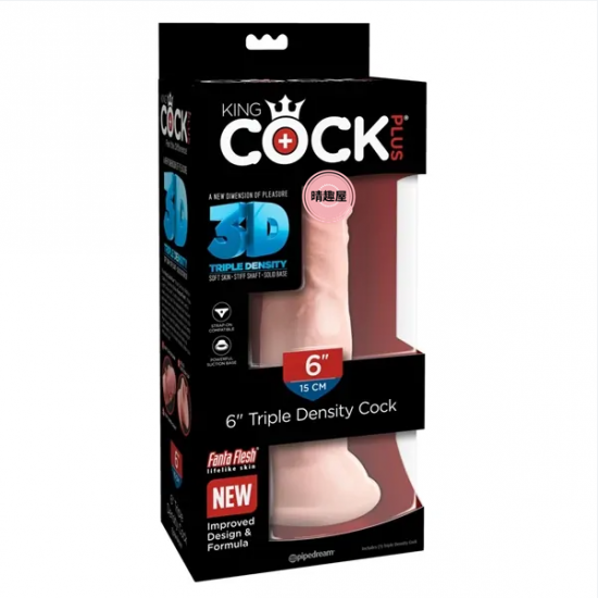 King Cock Plus 6 Inches Triple Density Cock