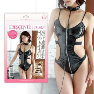 Crescente CR-025 Sexy Black Zip Bodysuit Crescente CR-025 Sexy Black Zip Bodysuit