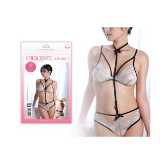 Crescente Sexy Black and White One Piece Teddy Crescente Sexy Black and White One Piece Teddy