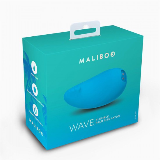 Maliboo Wave Rechargeable Palm Size Vibrator Blue