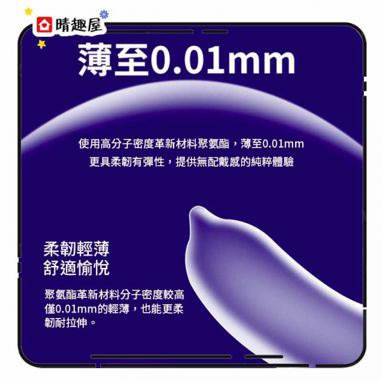 Okamoto 0.01 L Size Jelly Moisturizing Condom