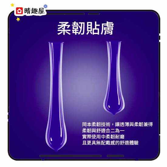 Okamoto 0.01 L Size Jelly Moisturizing Condom