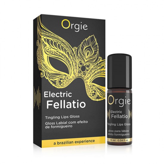 Orgie Electric Fellatio Lip Gloss gel Tingling Oral Sex 10ml Orgie Electric Fellatio Lip Gloss gel Tingling Oral Sex 10ml