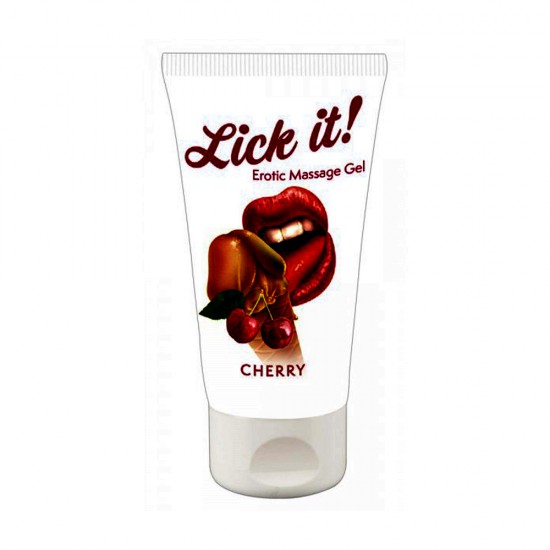 Lick It Erotic Massage Gel - Cherry