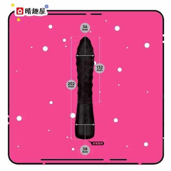 PPP Ibo Vibe 25 抽插震動防水按摩棒 黑色 PPP Ibo Vibe 25 抽插震動防水按摩棒 黑色