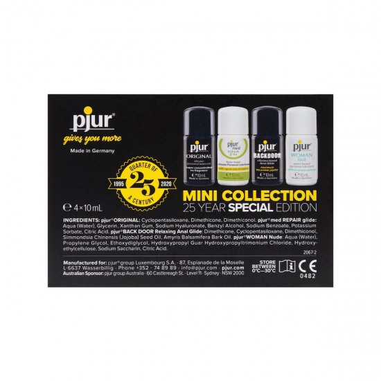 Pjur Mini 週年紀念版 潤滑液 4x10ml 套裝