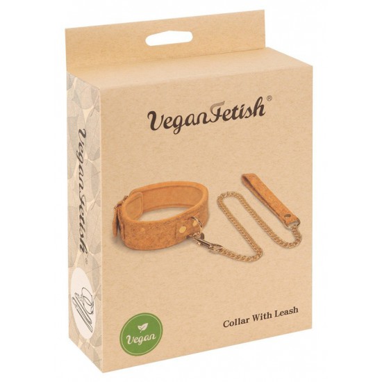 Vegan Fetish Collar With Leash