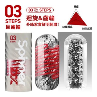 Tenga Spinner DX 03 Steps 巨齒輪 極上迴旋飛機杯