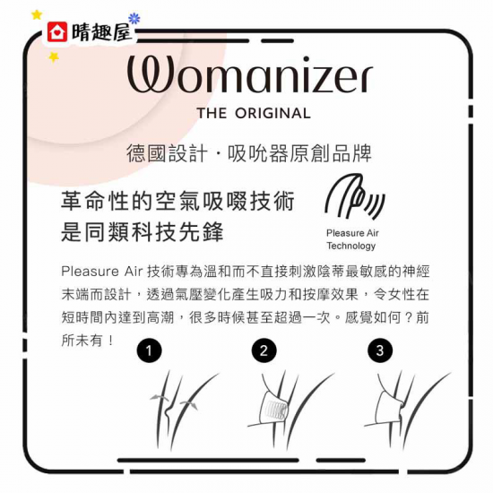 Womanizer Premium 2 陰蒂吸吮器 藍色