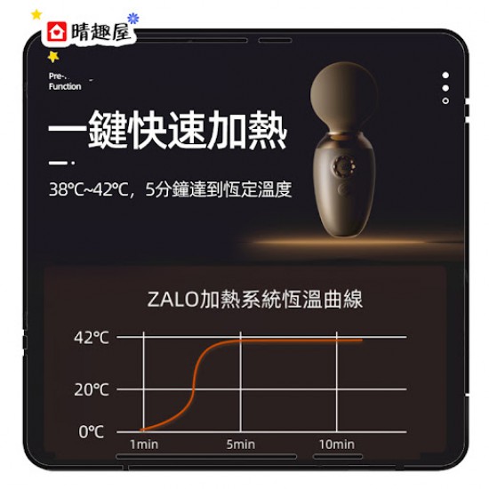 Zalo Ava 智慧迷你按摩棒 粉色