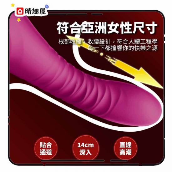 Zalo King Vibrating Thruster Velvet Purple