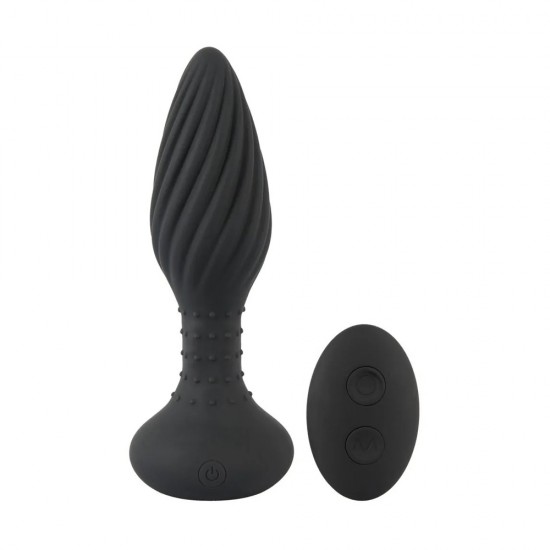 Anos Remote Controlled Butt Plug Swirl