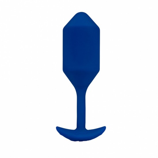 b-Vibe Vibrating Snug Plug 震動後庭塞 XL 碼 藍色