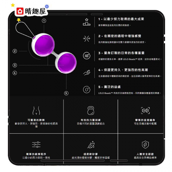 Lelo Beads Plus 縮陰球套裝 Lelo Beads Plus 縮陰球套裝