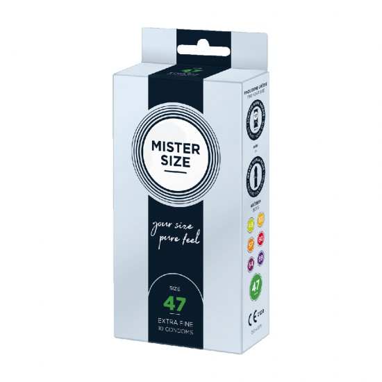 Mister Size Condoms 47mm 10pcs Mister Size Condoms 47mm 10pcs