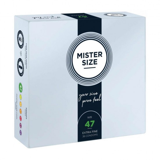 Mister Size Condoms 47mm 36pcs Mister Size Condoms 47mm 36pcs