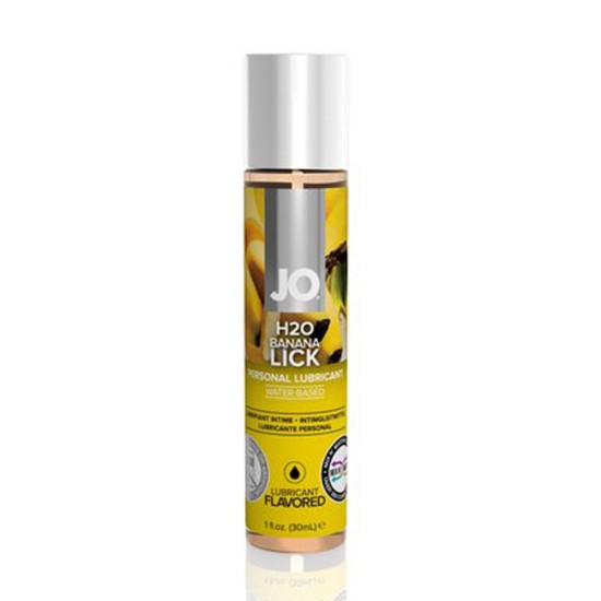 System Jo H2O Flavored Water Based Lubricant - Banana Lick 30ml