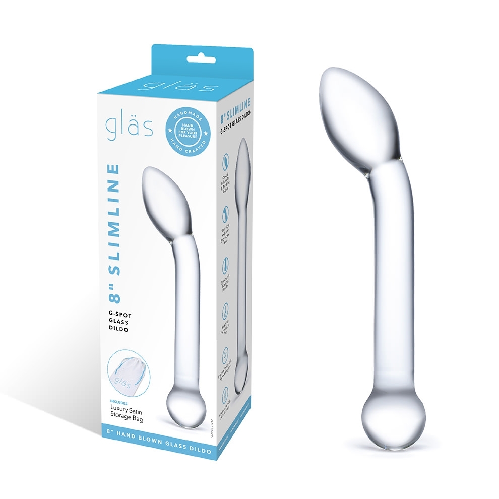 adult loving｜Glas 8 Inch Slimline G-Spot Glass Dildo