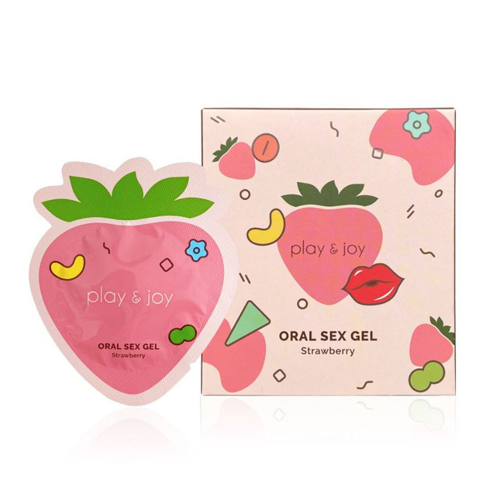 lay and Joy Oral Sex Gel Strawberry 15ml - Adult Loving