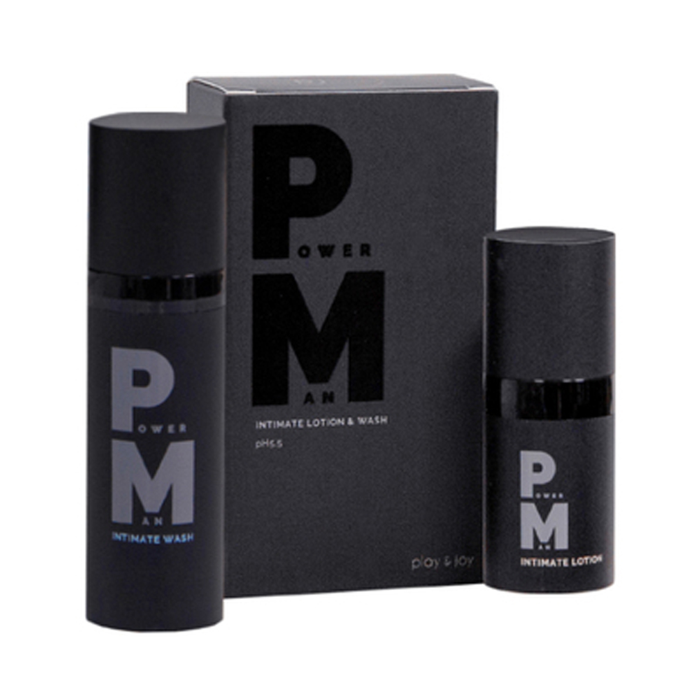 Play and Joy Power Man Intimate Lotion and Wash Set - Adult Loving