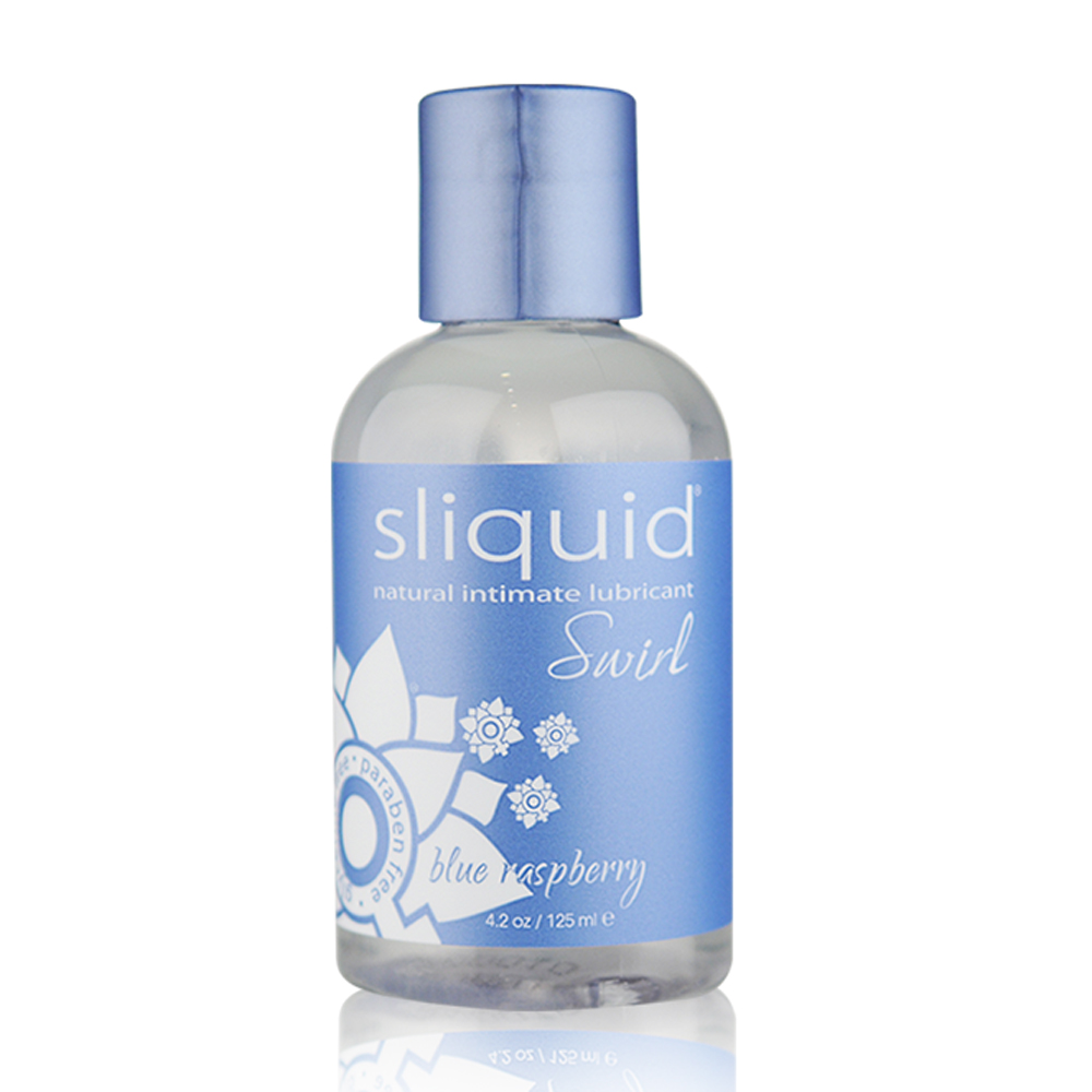 Sliquid Swirl Natural Lubricant Blue Raspberry 125ml - Adult Loving